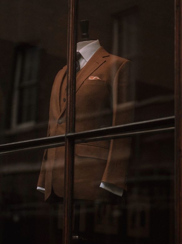 Burgundy Suit Detail